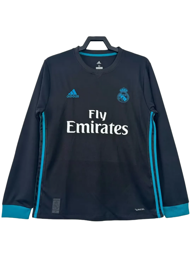 Camisa Real Madrid 17/18 II - Manga Longa Retrô